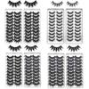 10Pairs 3d Lashes Mink  False Eyelashes Eye Fake Lash Eyelash Extension Natural Set Wispy Lashes Supplies Tools Beauty Fluffy
