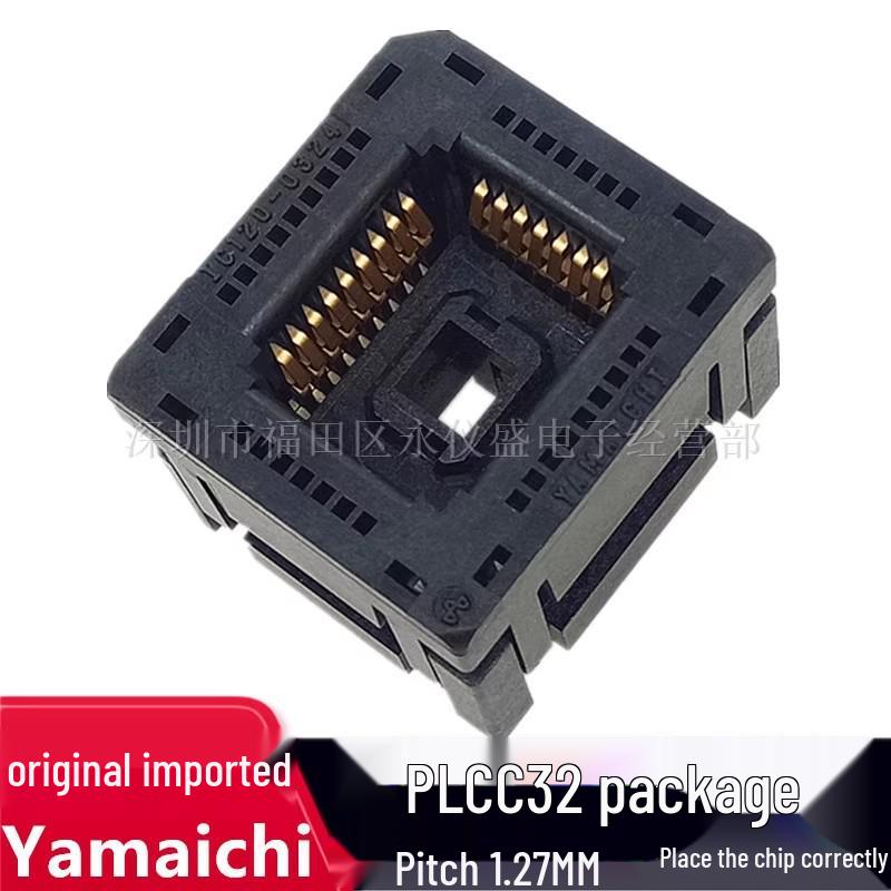 YAMAICHI PLCC32/DIP Spring-loaded IC Burn-in Test Socket IC120-0324-309