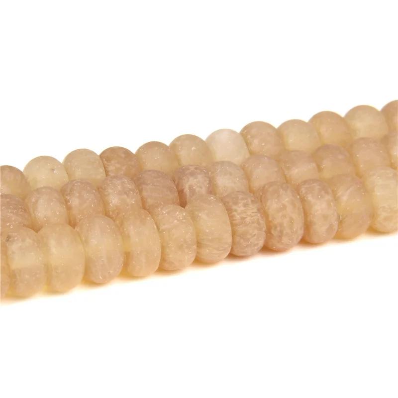 4X6/5X8MM Natural Crystal Stone Abacus Beads Loose Rondelle Spacers Bead Charm For Jewelry Making Bracelet Accessories Finding