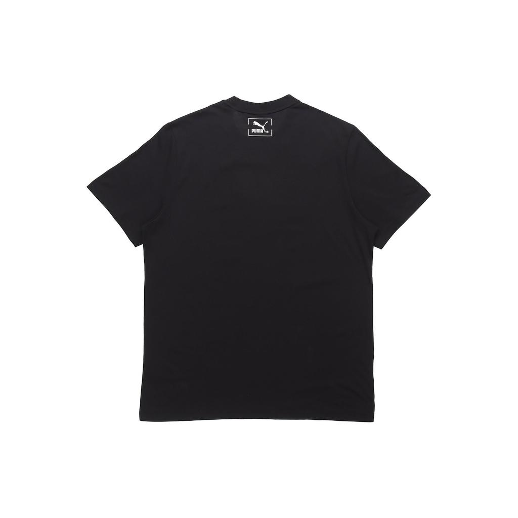 PUMA Round Neck Running Training Fitness Short Sleeve T-Shirt Men Tops Black 599427-01