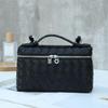 Cowhide Diamond Weave Lunch Box: Stylish Genuine Leather Women's Cross-body Bag