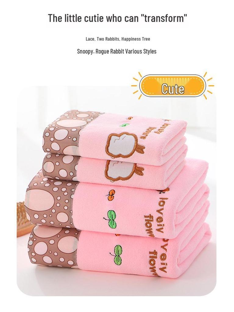 Super Měkká Absorpční Krajková Sada Ručníků do Koupelny – Obsahuje 1 Koupelnový Ručník a 1 Ručník na Ruce