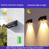 NEW Solar Wall Light Outdoor Illumination IP54 Waterproof LED Lamp Bulb Automatic Lighting At Night for Garden Yard or Balcony