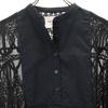 AMERI UNDRESSED Embroidery Long Sleeve See-through Stand-up Collar Shirt Women Used