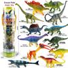 "1-9 inch Plastic Animal & Dinosaur Model Toy Set"
