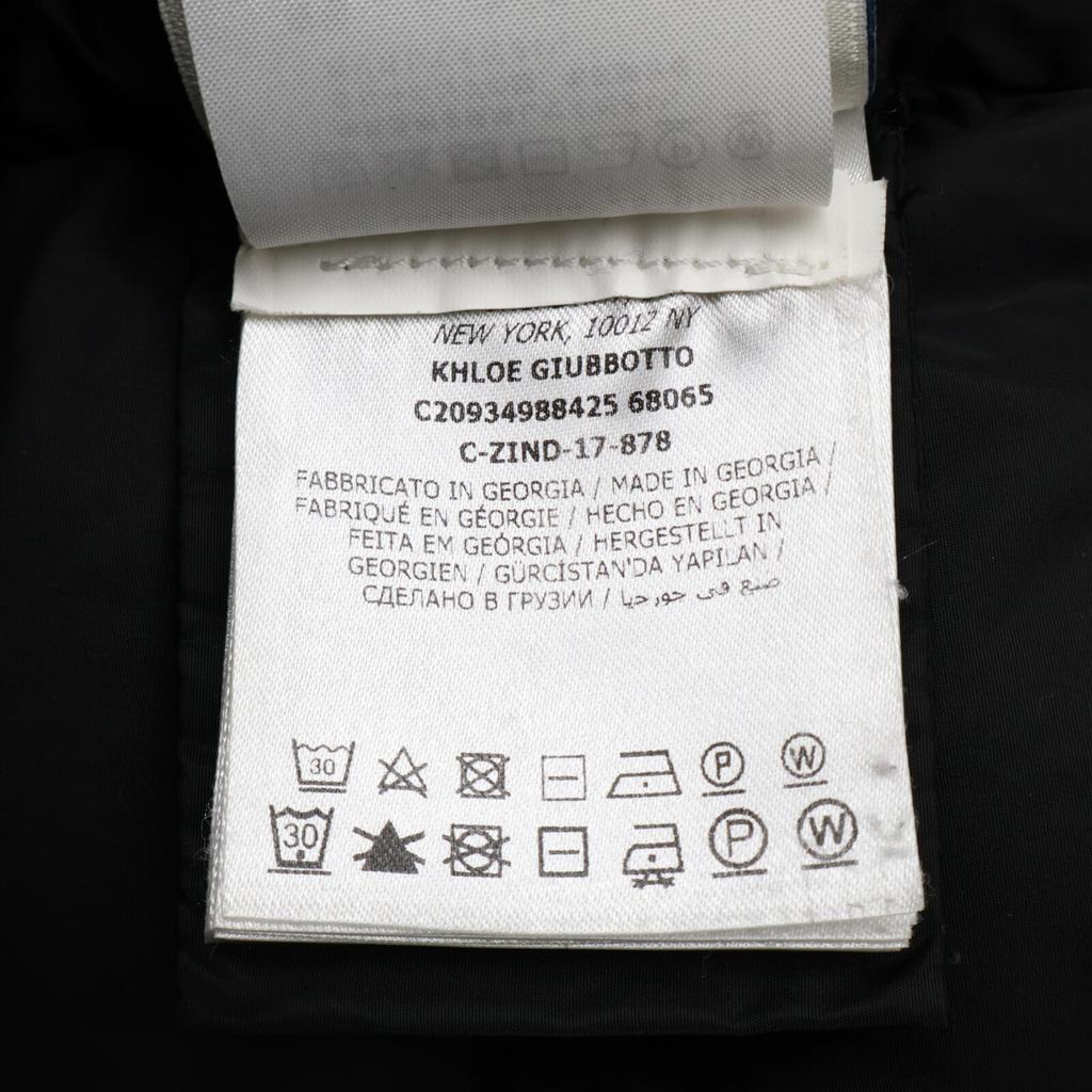 MONCLER [Domestic regular] KHLOE Chloe fur hooded down jacket coat 00 blackUsed