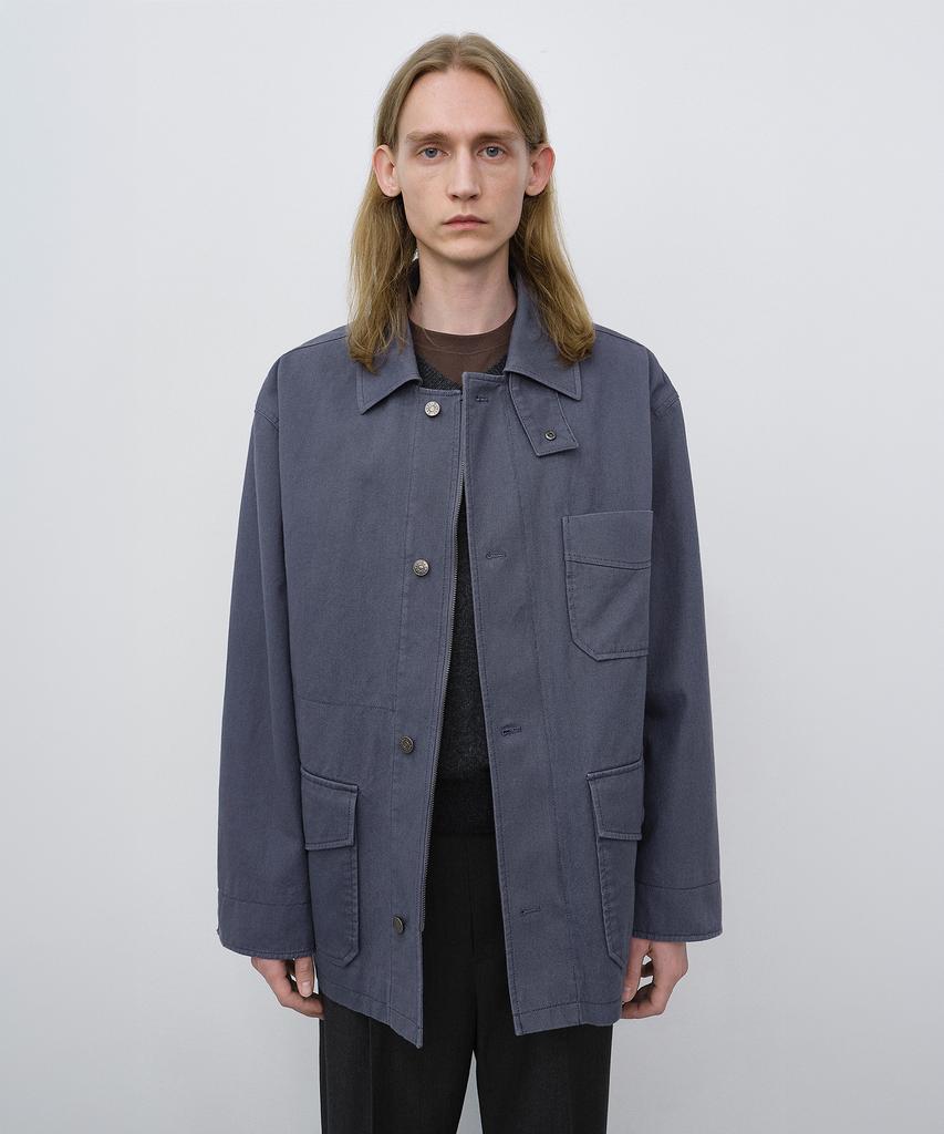 DUNST FOR MEN Unisex Chore Jacket_Udja6C104_Blue
