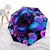 1pc Butterfly Flowers Mandala Automatic Folding Umbrella - Portable Collapsible 8-Rib Umbrella for All Seasons Yy251119172