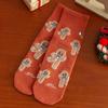 Cartoon Coral Fleece Socks Santa Claus Bed Socks New Sleep Stockings  Autumn and Winter