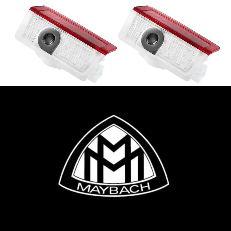 New For Mercedes Benz 2pcs Car Door Welcome Light Logo Emblem For Mercedes Benz A C E GLC GLA GLE GLB Class W177 W205 W212 W213