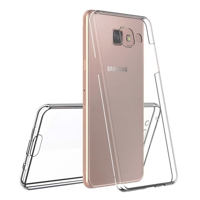 Coque pour Samsung Galaxy A5 2016 A510 - Housse Etui Gel TPU Transparent Intégrale Avant Arrière Silicone Souple Phonillico®