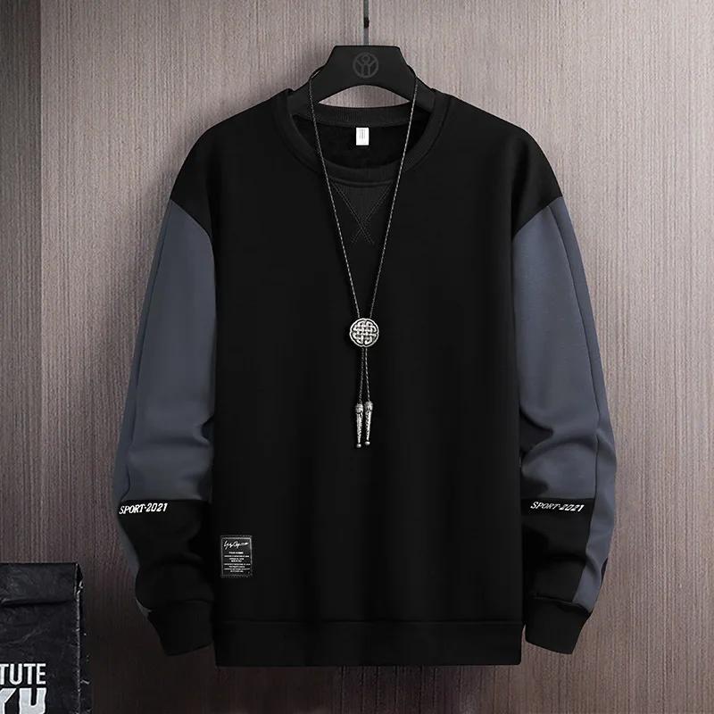 Felpa 2026 Uomo Primavera Nuova Moda Coreana Pullover Casual Maniche Lunghe Camicia Streetwear Uomo Felpa con Cappuccio Abbigliamento Uomo Top