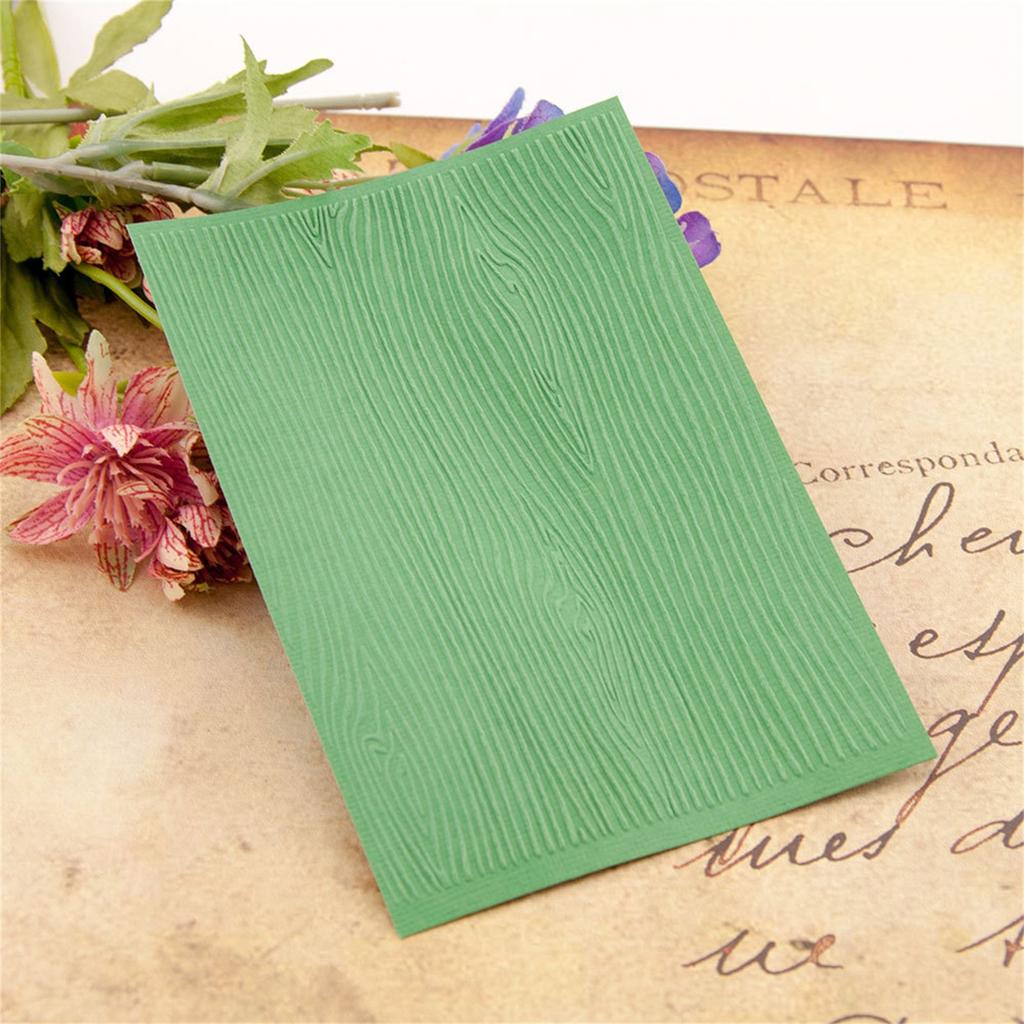 Embossing Folder, Woodgrain Backroung Paper Card Embossing Stencil For Card Making DIY Scrapbook Photo Album Craft 235