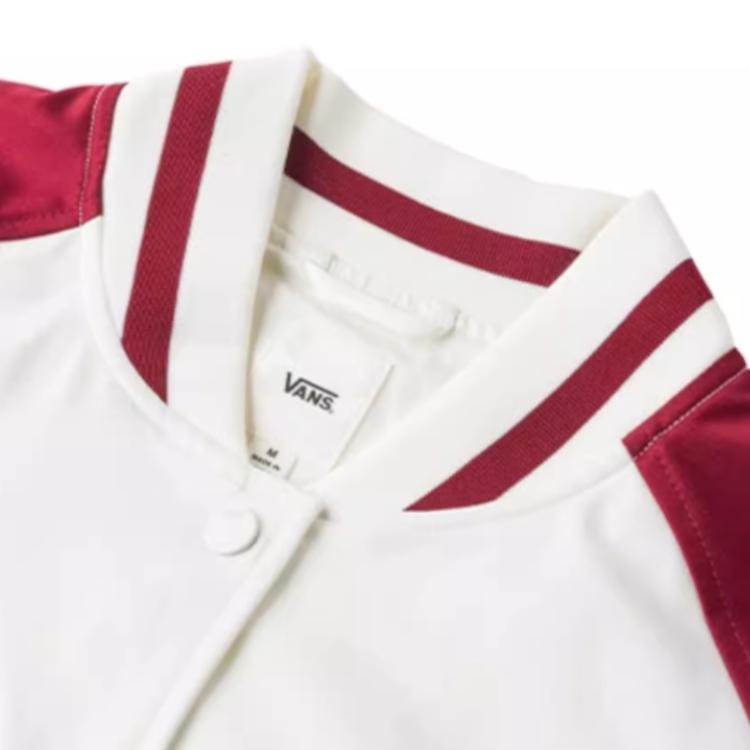 Vans Year Of The Snake Zodiac Style Single Button Long Sleeve Baseball Jacket Women Jackets Off-White VN000P3JFS8