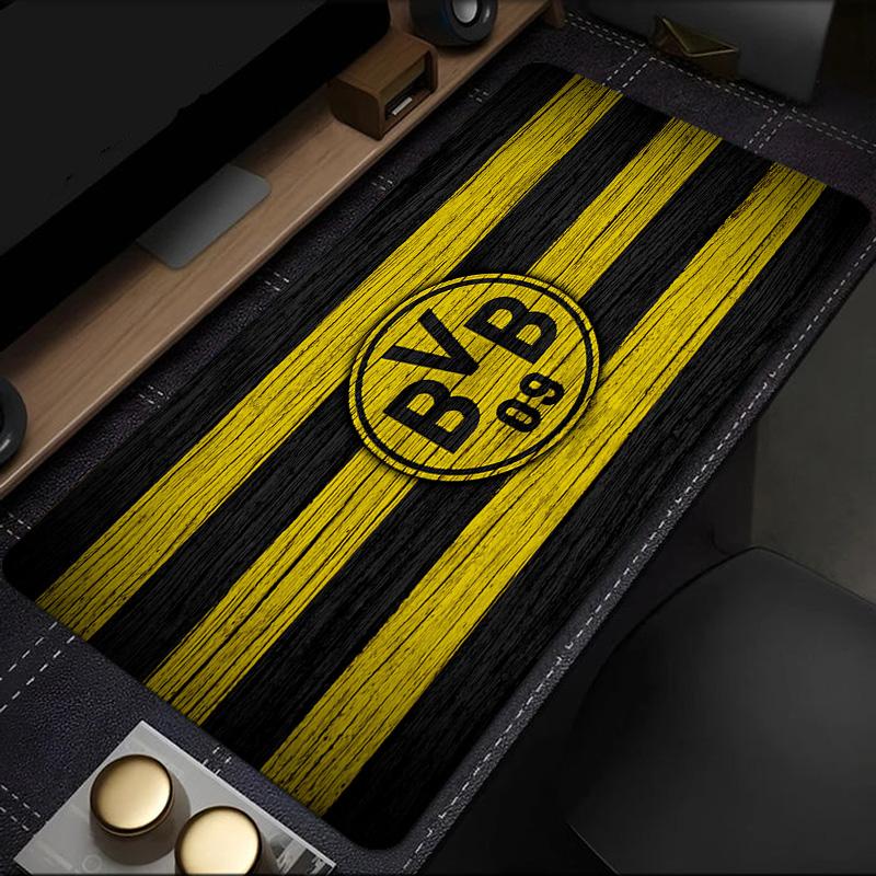 Podkładka pod mysz Borussia Dortmund, gumowa podstawa, mata na biurko do e-sportu, podkładka pod mysz dla graczy i do użytku biurowego, biurko gamingowe, łatwa do czyszczenia mata