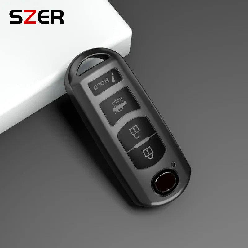 New TPU Car Key Case For Mazda 2 3 6 Demio Atenza Axela CX-5 CX5 CX-3 CX7 CX-9 3 4 CX30 2016 2017 2018 2019 Key Cover Keychain