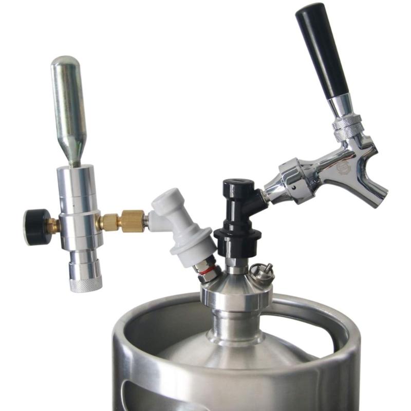 Přenosný regulátor CO2 0-150PSI s kovovou konstrukcí, plynový regulátor vhodný pro nadšence do domácího vaření Pivo