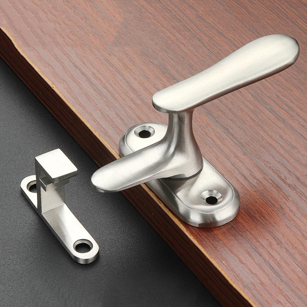 Door Lock Stainless Steel Door Bolts Wood Casement Latch Bathroom Door Lock Latch Anti-theft Window Door Latches Buckle Hardware