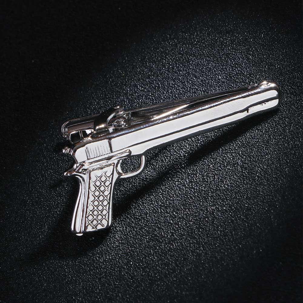 Wedding 1 Piece Silver Metal Gifts for Men Tie Clip Glasses Shape Necktie Clips Pin Jewelry