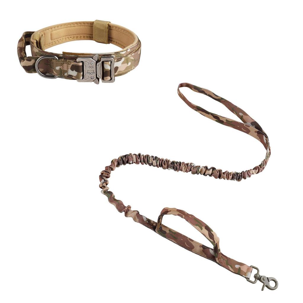 Tactical Dog Collar & Leash Set: Medium-Large Training Harness