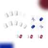Square Press on Nail 4th of July Fake Nail Independence Day Glues on Nail Patriotic False Nail Full Cover Fake Nail