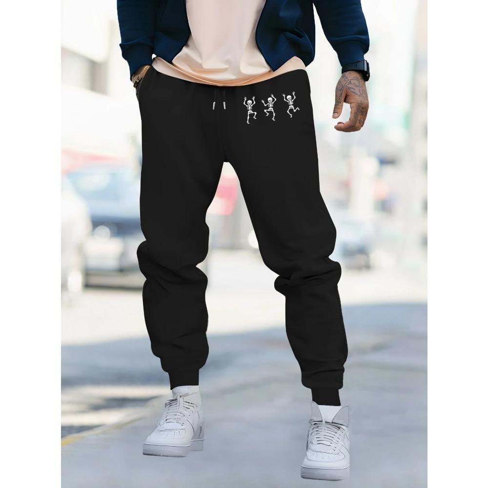 Mens Print Lounge Pants New Style Autumn Winter Casual Comfort Fitness Sporty Sweatpants