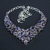 Wunderschöne Amethyst Edelstein Handgemachte 925 Sterling Silber Halskette, Amethyst Silber Halskette für Frau, Unisex Halskette, Watte Geschenk