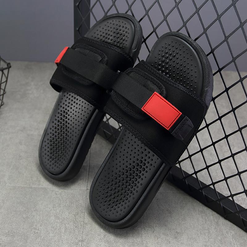 Fashion Non-Slip Indoor Home One Word Men S Slippers 2022 Summer Newest Men S Casual Slippers Outdoor Comfortable Light Beach Shoes 41