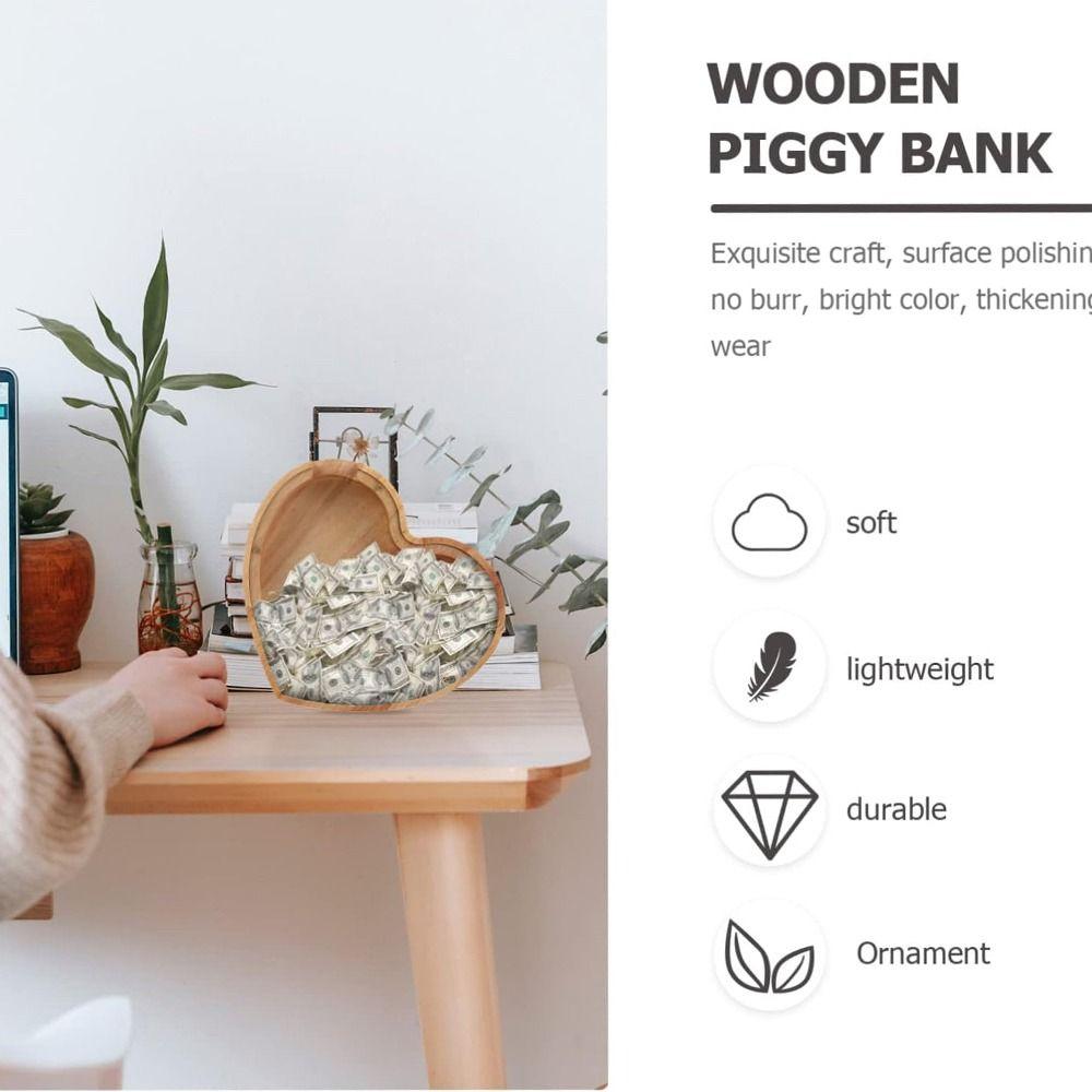 Unbreakable Coin Container Transparent Money Storage Jar Personalized Cash Saving Box Adults