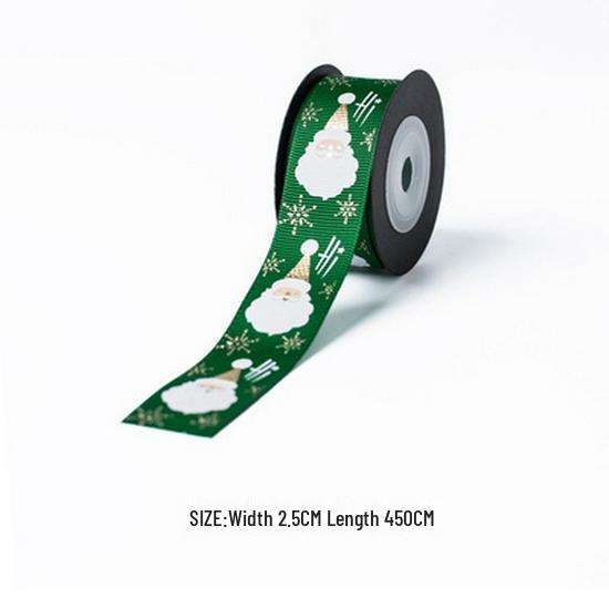 Festive Ribbon: Christmas Gift, New Year, Birthday - Red & Green Plaid with Hot Stamping for Gift Boxes & Bows