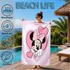 Pink Mouse Artwork Printed Microfiber Beach Towel, Soft And Absorbent, Quick-Dry, Ideal for Summer Travel, Beach Essential, Swimming Pool