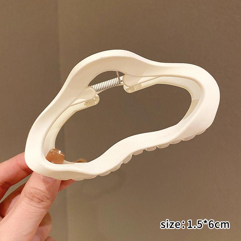

Elegant Matte Cloud Claw Hair Clip - Large Size Women s Shark Hairpin Headwear