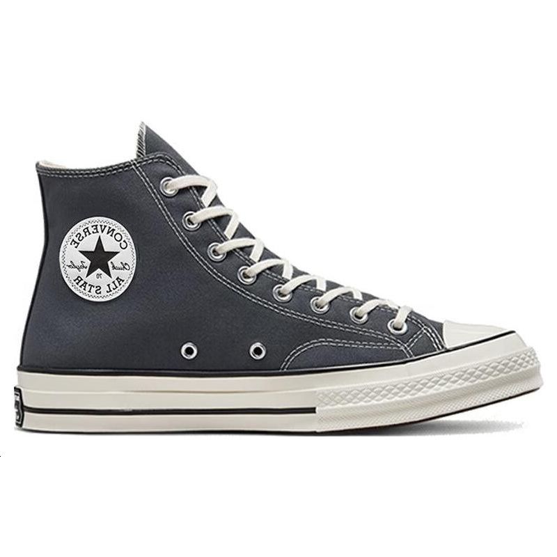 Converse Chuck 70 Vintage High Iron Grey Unisex Sneakers Egret Black A01449C