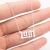 2025 Stainless Steel Year Necklace – Birthday Pendant, Bestie Gift, Versatile Slimming Chain