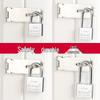 Blade-Shaped Stainless Steel Padlock, Square Head, 30mm, Ideal for Doors, Dorm Rooms, Cabinets, Long-Shank Anti-Theft Design.