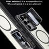 Funda Magnética para Teléfono Sensible a la Piel Para Samsung S26 Ultra S24 Plus S23 S22 S21 FE S25 Ultra Para Magsafe Soporte de Cristal para Cámara Cubierta
