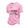 Men's Soccer Fan T-Shirt with Multi- Print Loose Fit Casual Summer Top