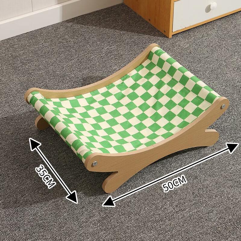 Yunxiaoshi Cat Wooden Rocking Hammock