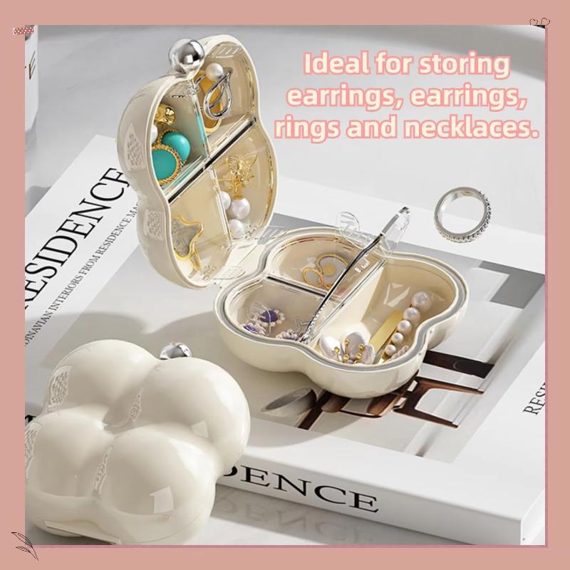 New Mini Pill Boxes Portable Three-Layer Sealed Jewelry Storage Box Cute Moisture-Proof Small Storage Container Travel
