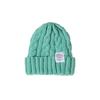 Simple autumn and winter hat big head circumference knitted wool hat loose ins face small twist thickened winter warm hat