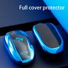 For Tesla Model 3 X S Model Y Bag Protector Fob Band Shell Holder Keychain TPU Car Smart Key Case Cover Accessories