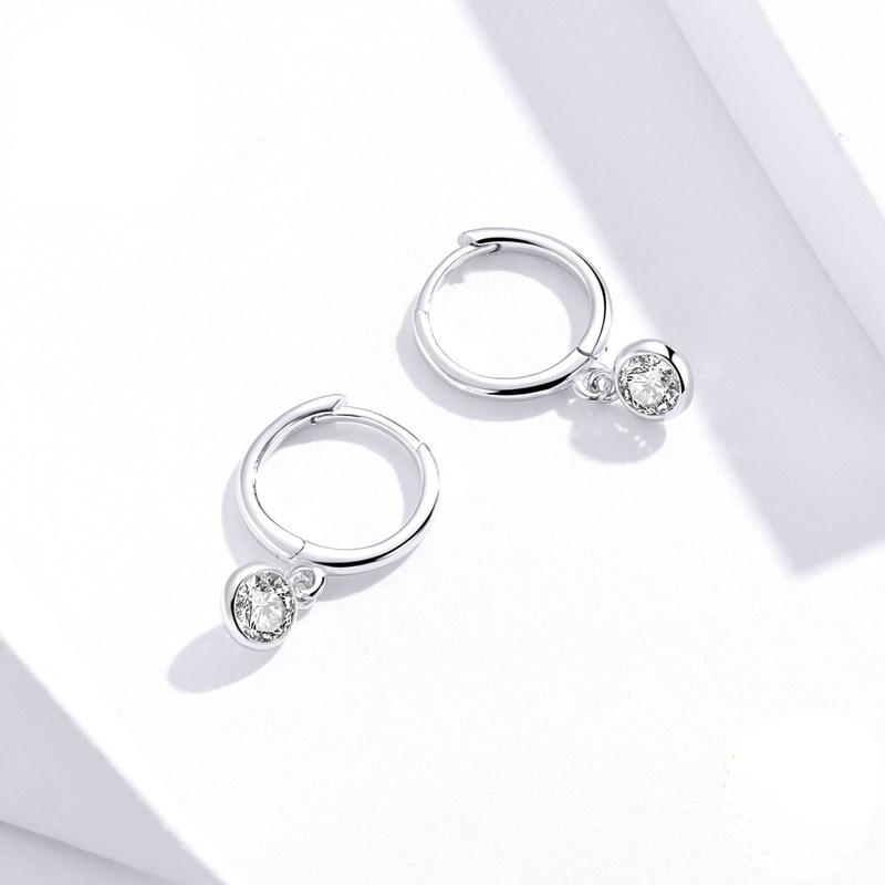 Lindon 925 Sterling Silver Zircon Earrings Drop Earrings For Women Wedding Party Gifts