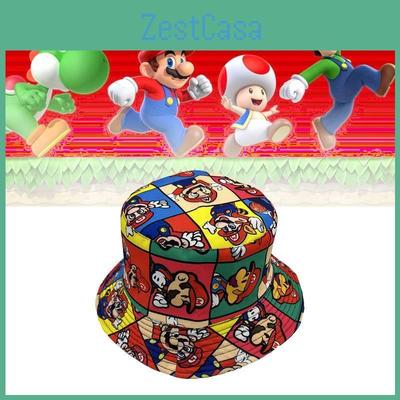 Cartoon Mario Brothers Outdoor Sunscreen Shade Hat Perfect For Spring And Fall Seasons