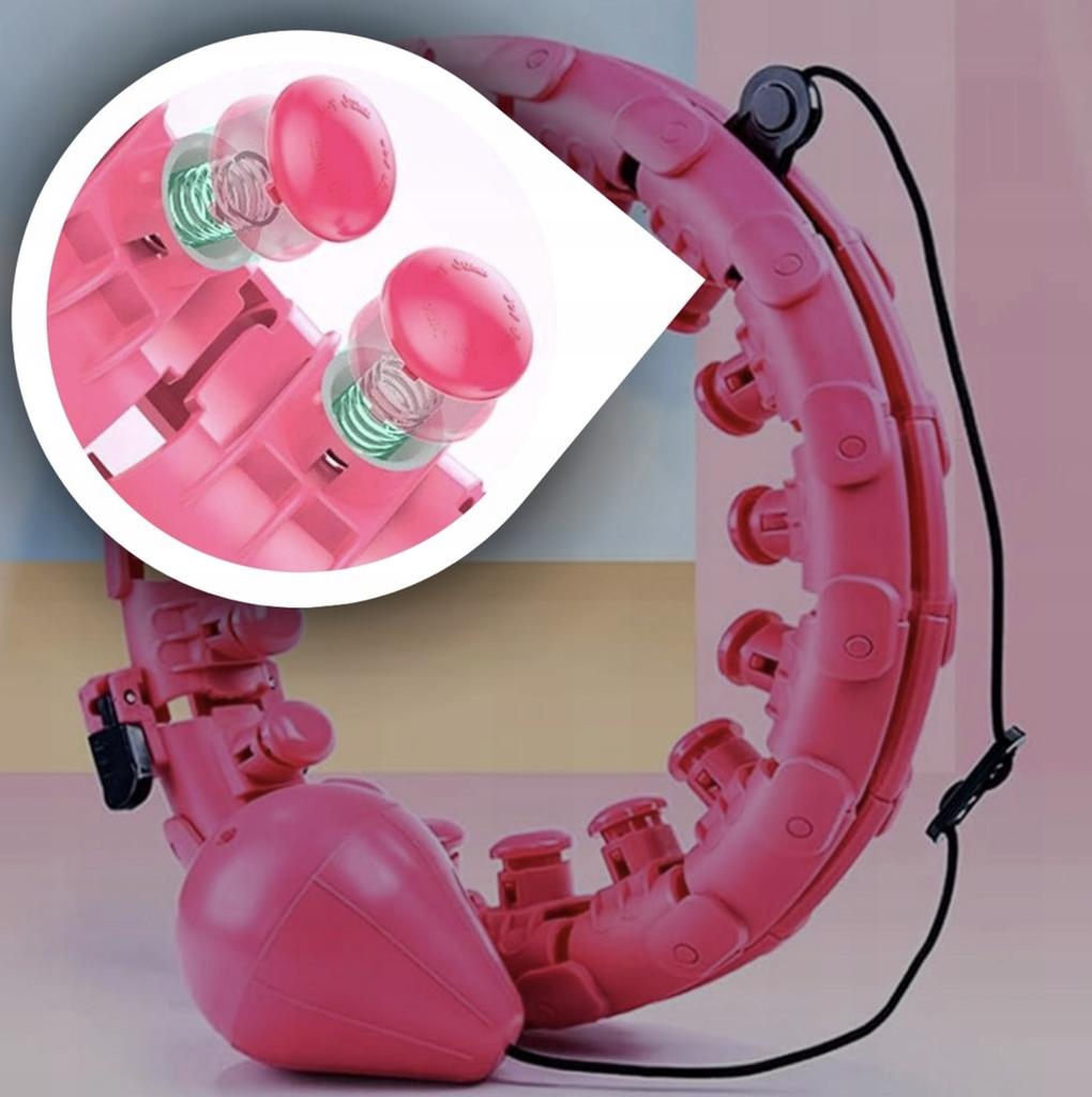 Hula Hoop with Weighted Studs Slimming Fitness Foldable Smart Fit