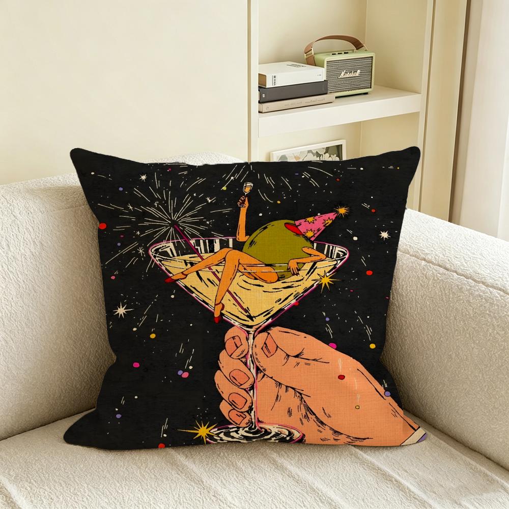 K-Kbrito Cushion Cover Natural Linen Pillowcase Set, All-In-One Decor For Sofa, Bedroom & Chair