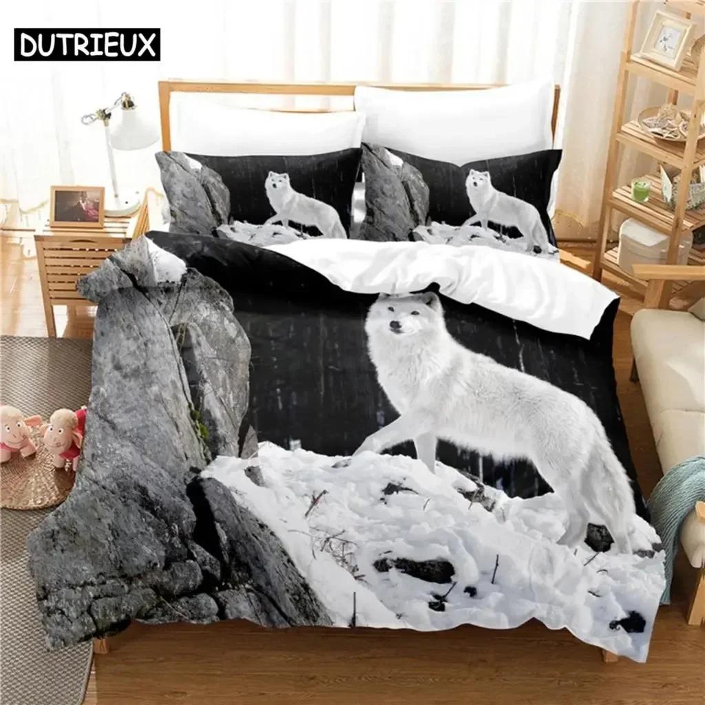 Adorable Lovely Dog Comfortable with Soft Fabric Duvet Comfortable Quilt Cover Pilowcase Beding Set Children Bedrom Decoration Home Textile