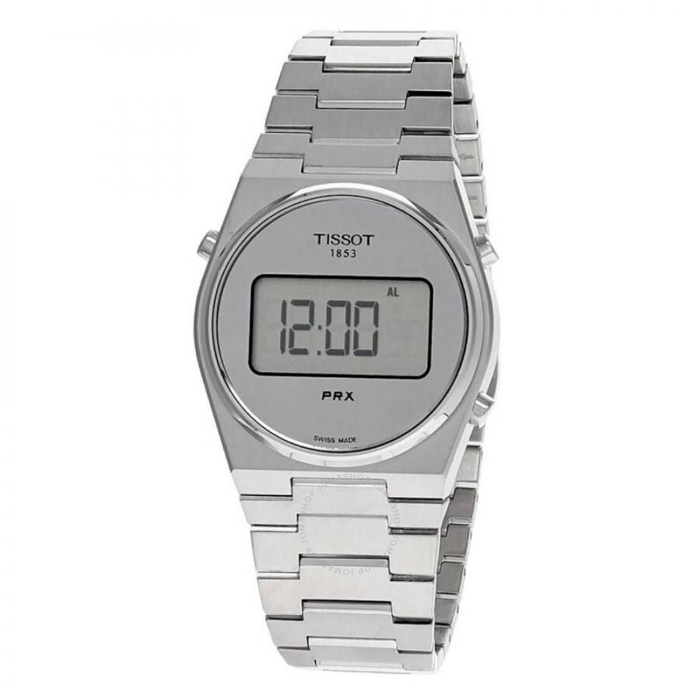 

Tissot Чоловічий годинник PRX цифровий кварцовий срібний циферблат T1374631103000