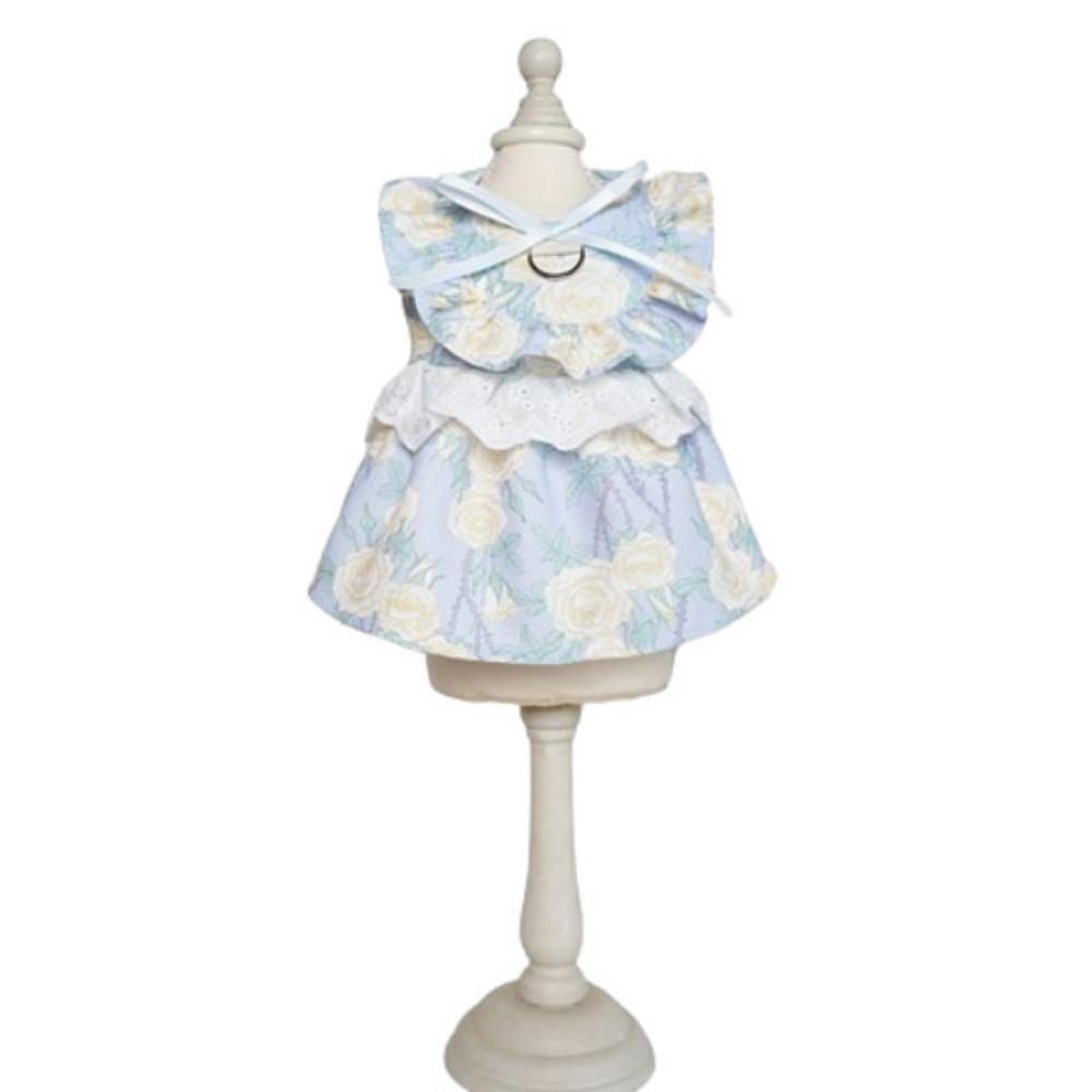 Pretty Dog Lace Skirt Floral Pattern Puppy Wedding Skirt Unique Cute Puppy Clothes  Dog Clothes