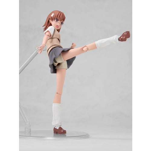 KADOKAWA PLASTIC MODEL SERIES "A Certain Scientific Railgun T" Misaka Mikoto, approximately 163mm tall, color-coded plastic model