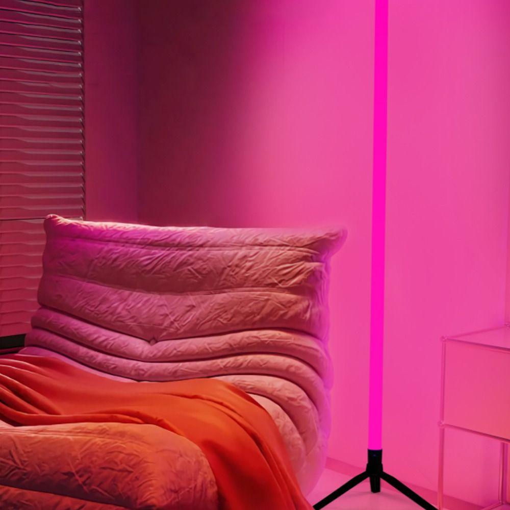 Color Changing Corner Ambience Lamp Remote Control LED Floor Lamp For Bedroom Living Room